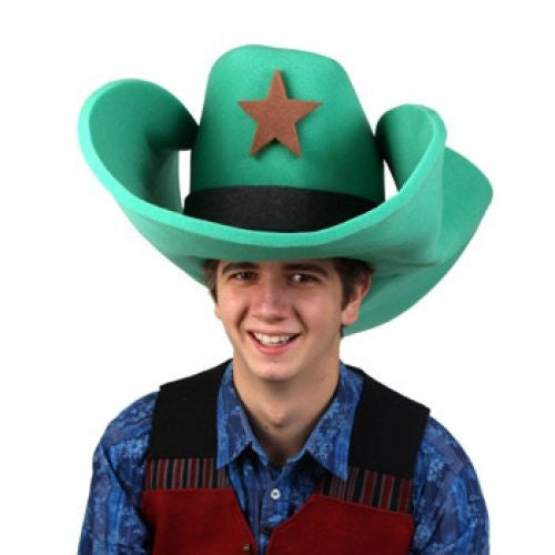 Super Size 50 Gallon Cowboy Hats - Green (28")