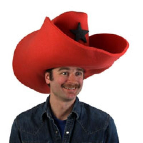 Super Size 50 Gallon Cowboy Hats - Red (28")