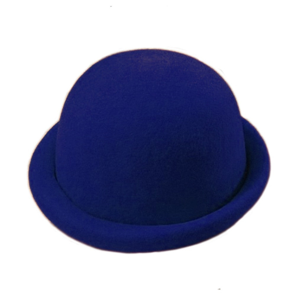 Felt Derby w Rolled Rim - Royal Blue