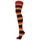 Adults Striped Socks - 6 Color Rainbow