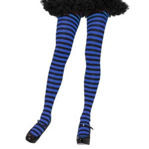 Leg Avenue Adult Striped Tights - Black/Blue (One Size)