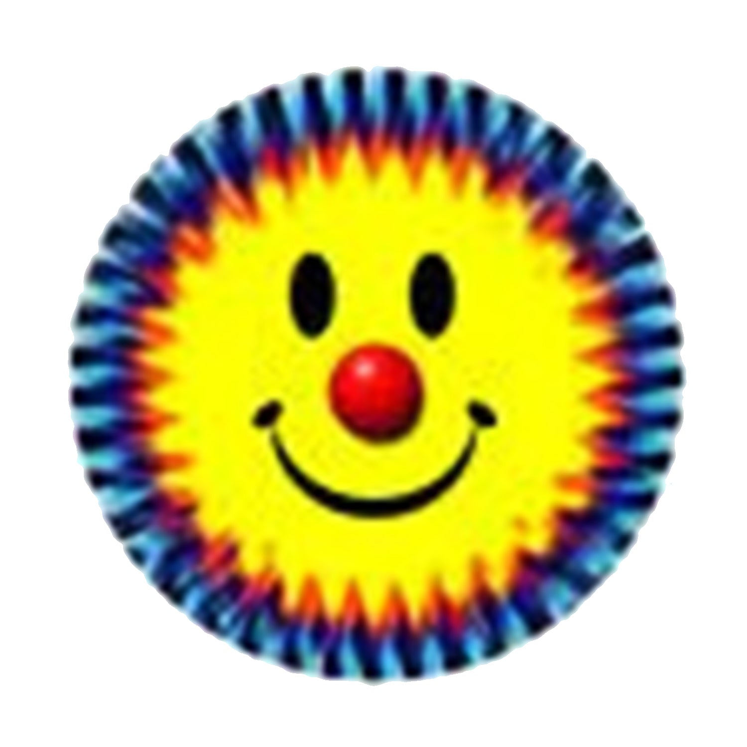 Tie Dye Smiley Face Stickers