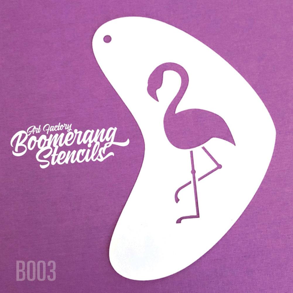 Art Factory Boomerang Face Painting Stencil - Flamingo