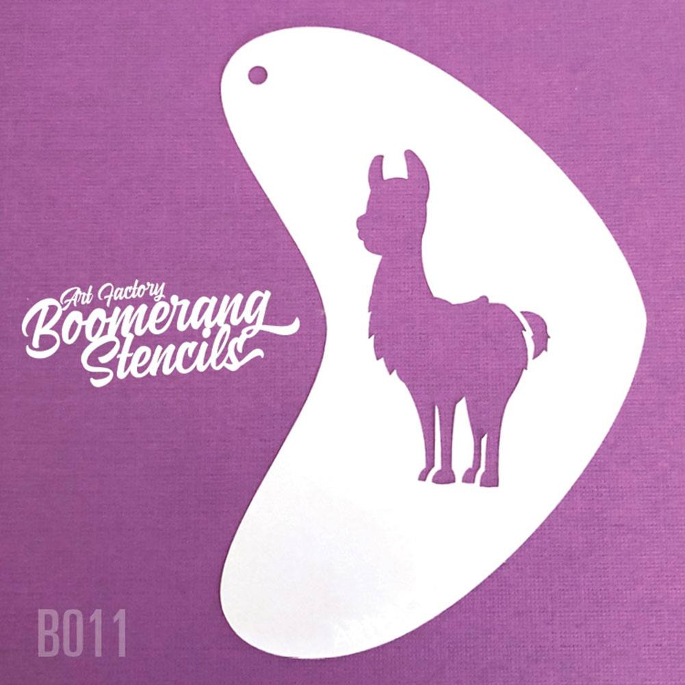 Art Factory Boomerang Face Painting Stencil - Llama