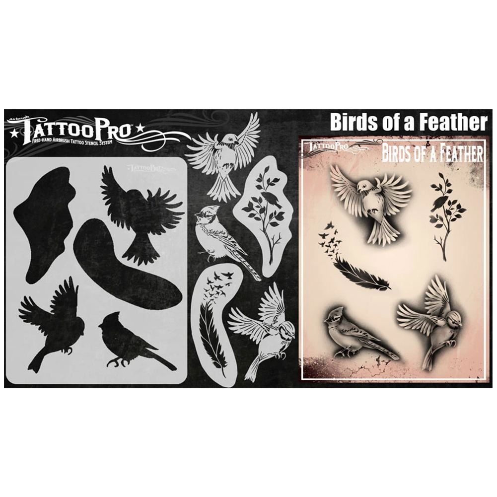 Tattoo Pro Stencils Series 8 - Birds of a Feather