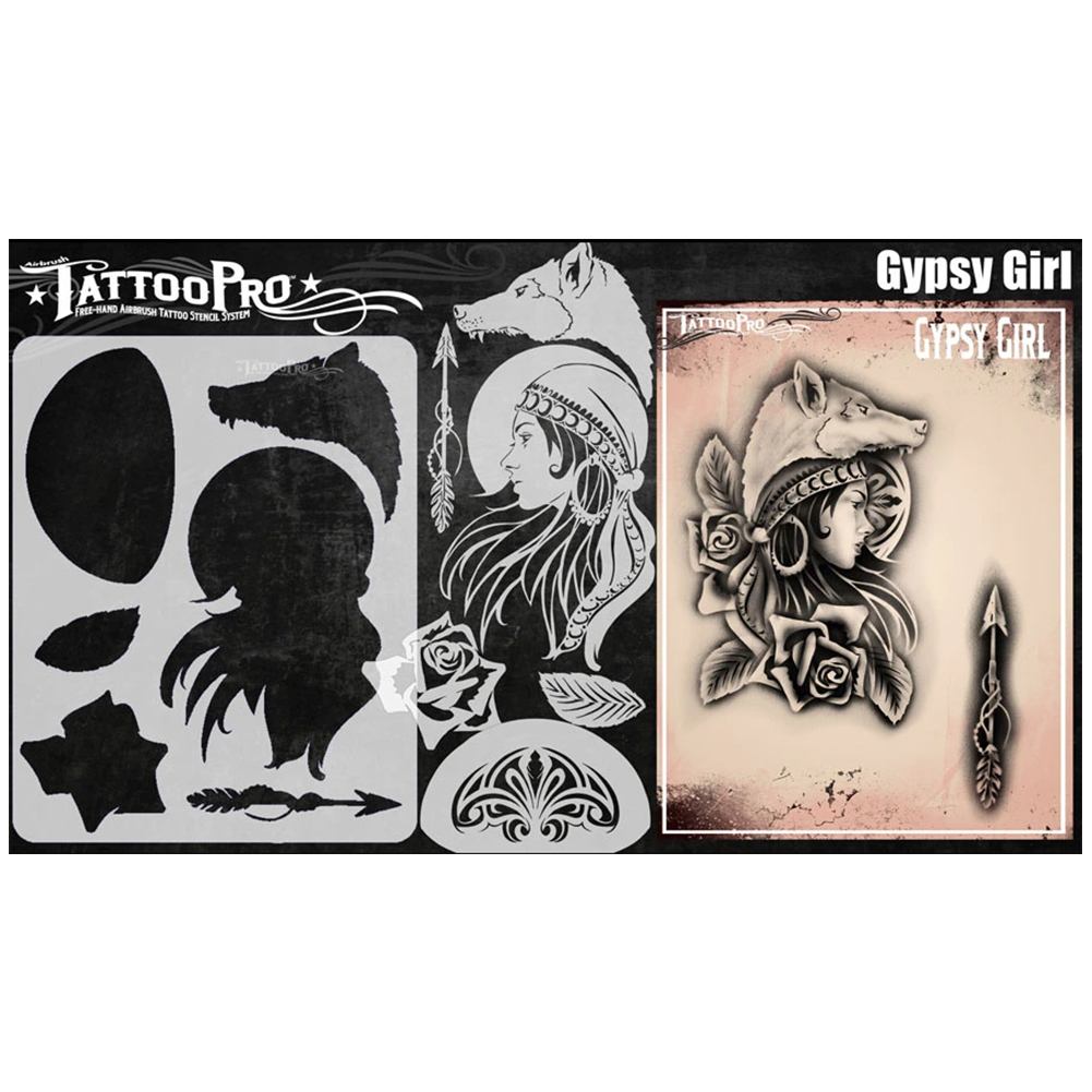 Tattoo Pro Stencils Series 8 - Gypsy Girl