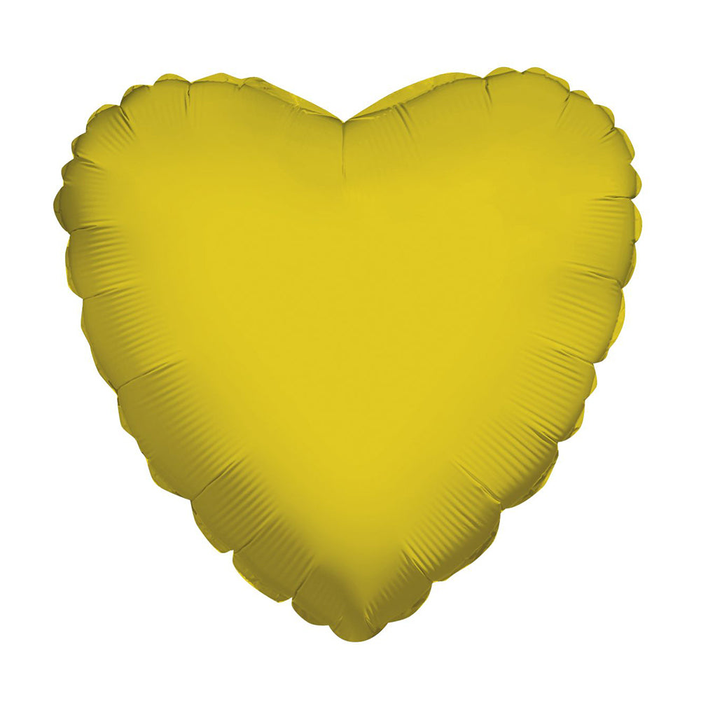 Qualatex 6 inch Heart Balloons - Gold (100/bag) 