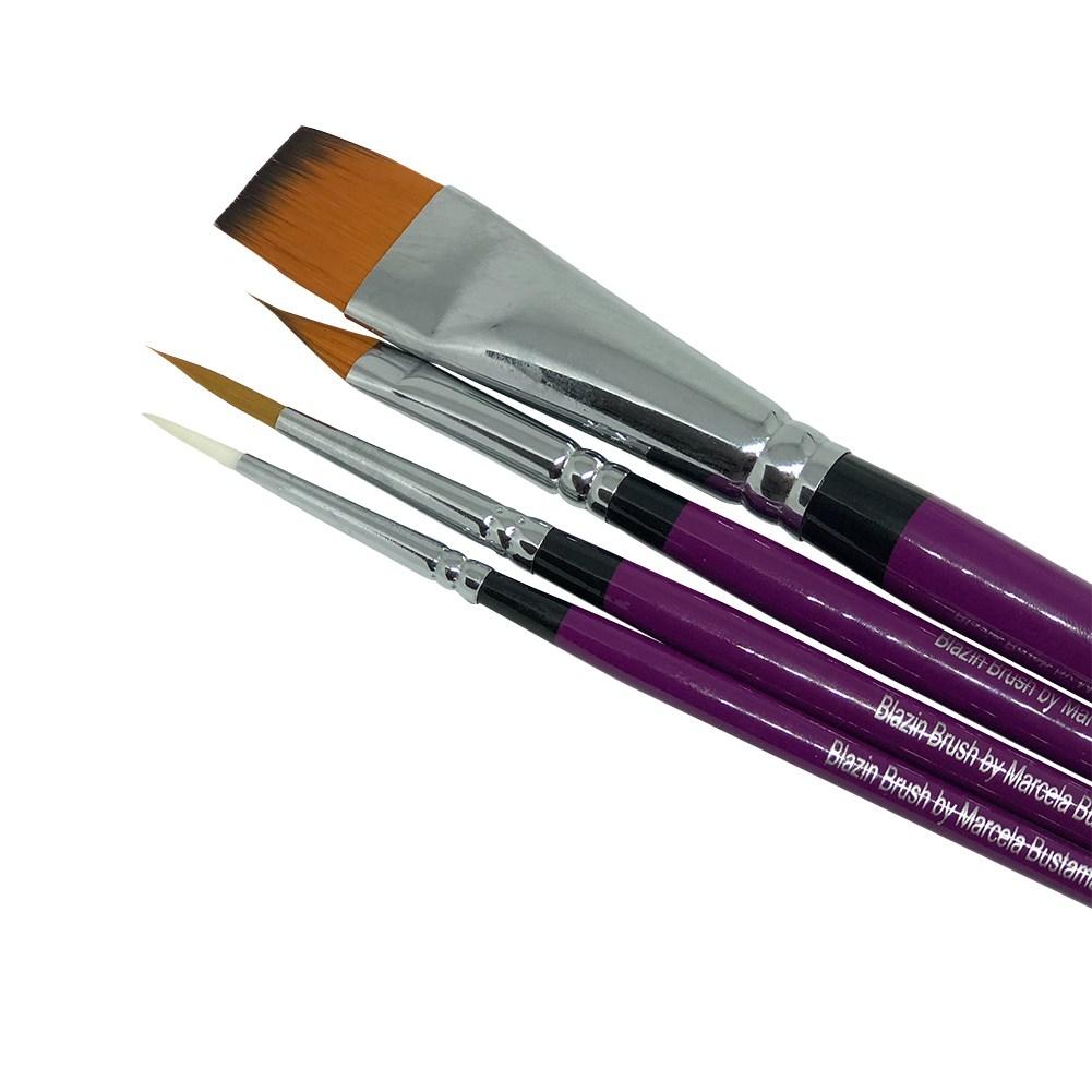 Blazin Brush Collection By Marcela Bustamante (Set of 4)