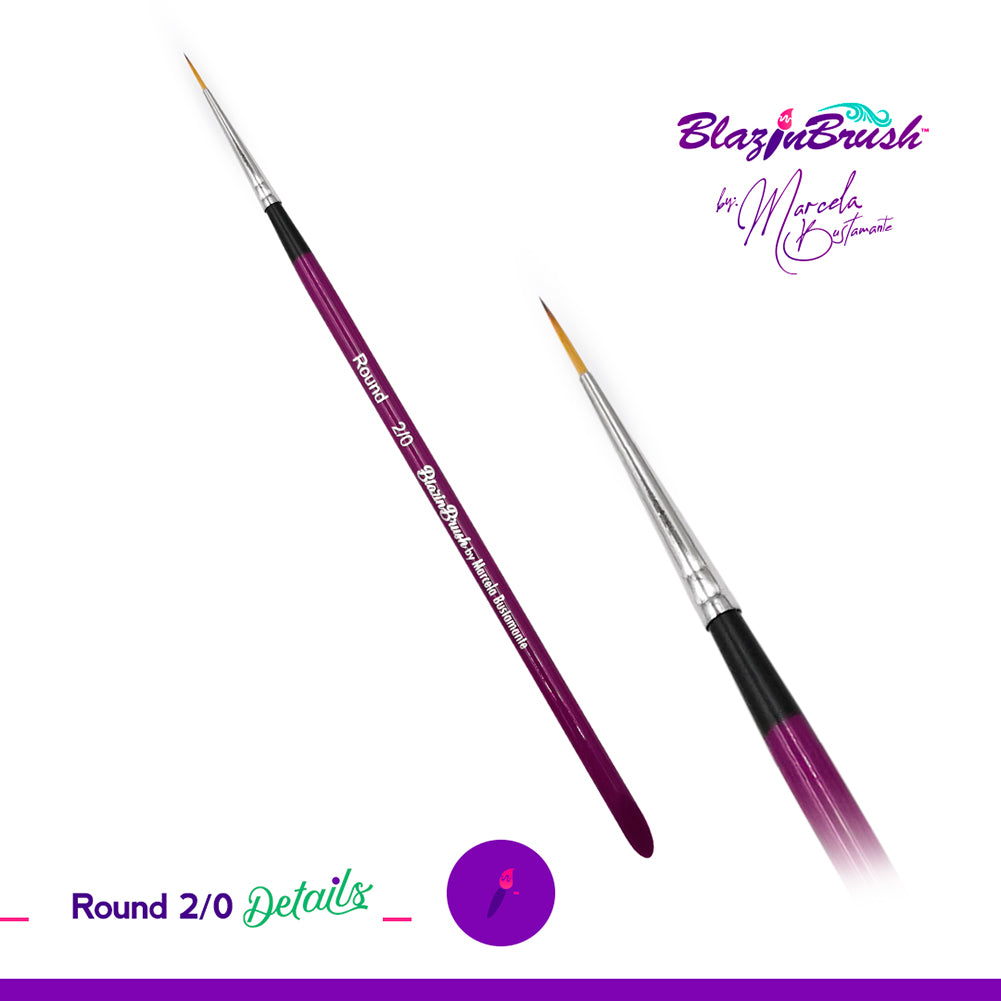 Blazin Brush Details Collection by Marcela Bustamante - Round 2/0