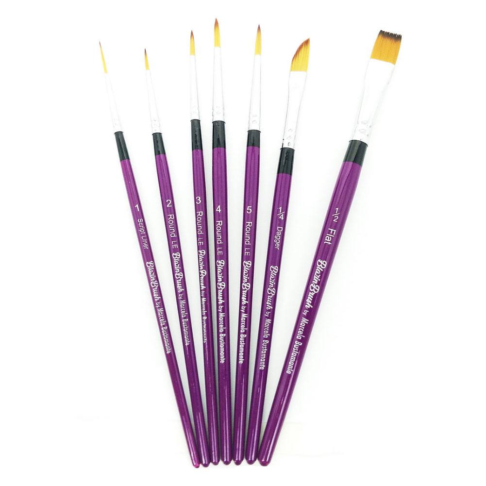 Blazin Brush Limited Edition 7 Brush Collection by Marcela Bustamante