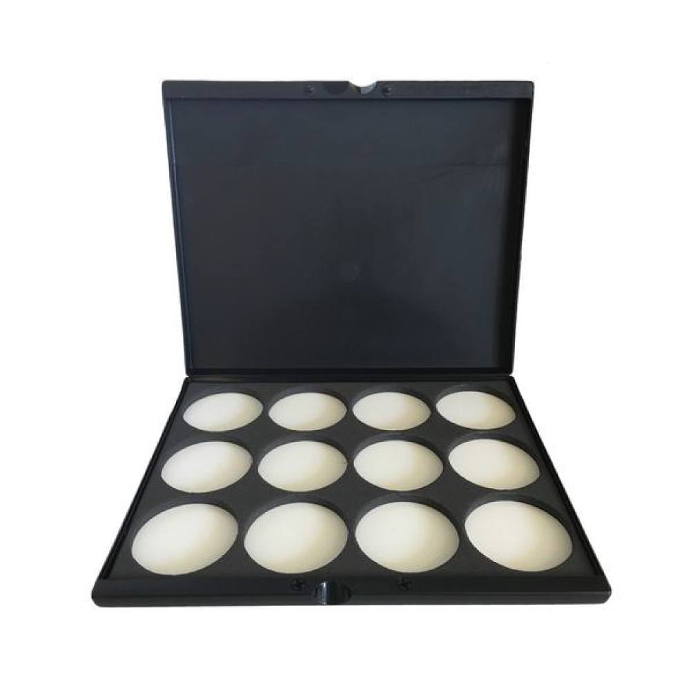 Ruby Red Empty Face Paint Palette Case w/ 12 x 18 ml Insert |