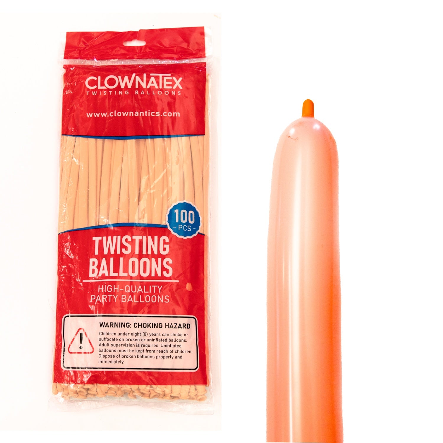 Clownatex 260 Balloons - Blush (100 pcs)