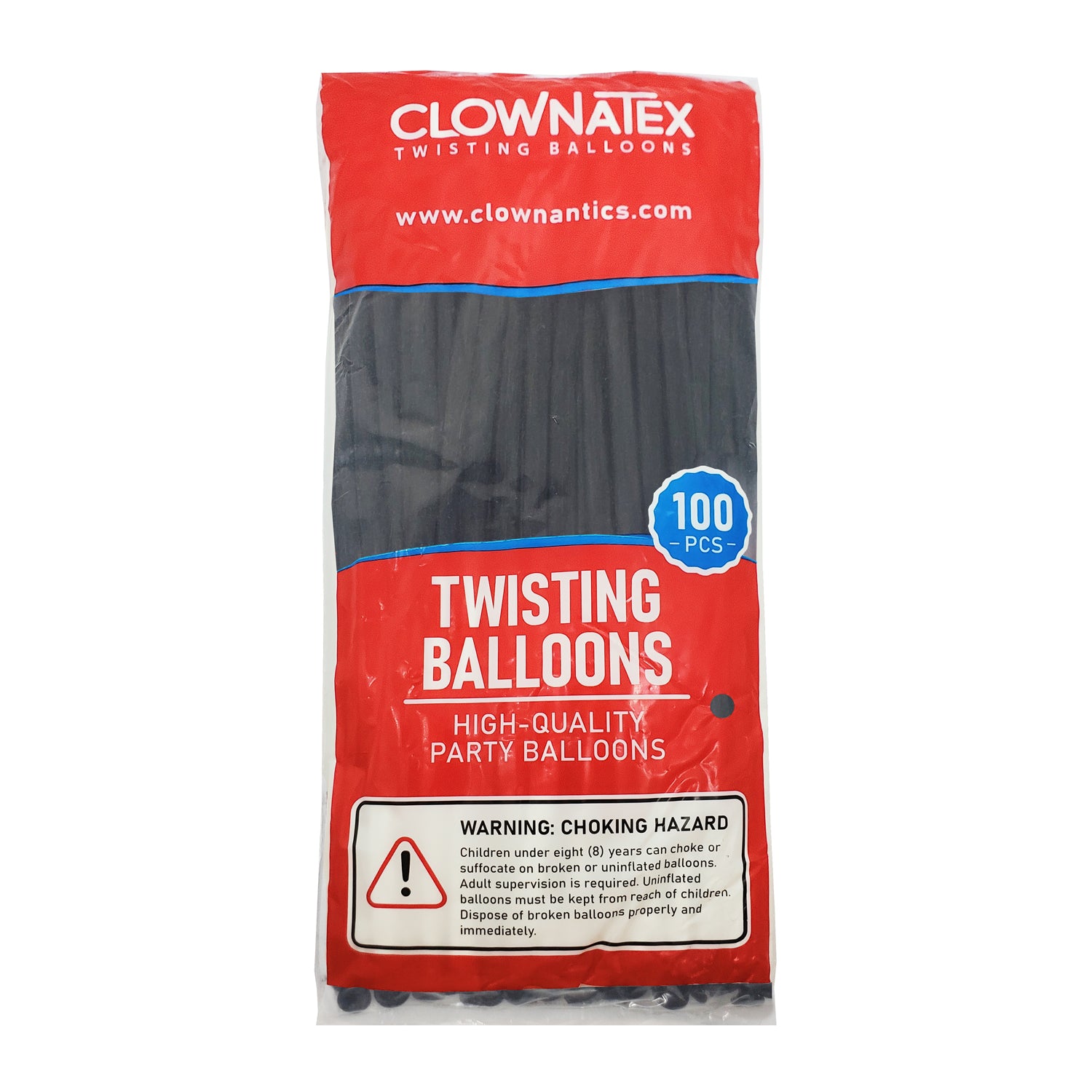 Clownatex 260 Balloons - Black (100 pcs)