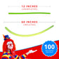 Clownatex 260 Balloons - Lime Green (100 pcs)