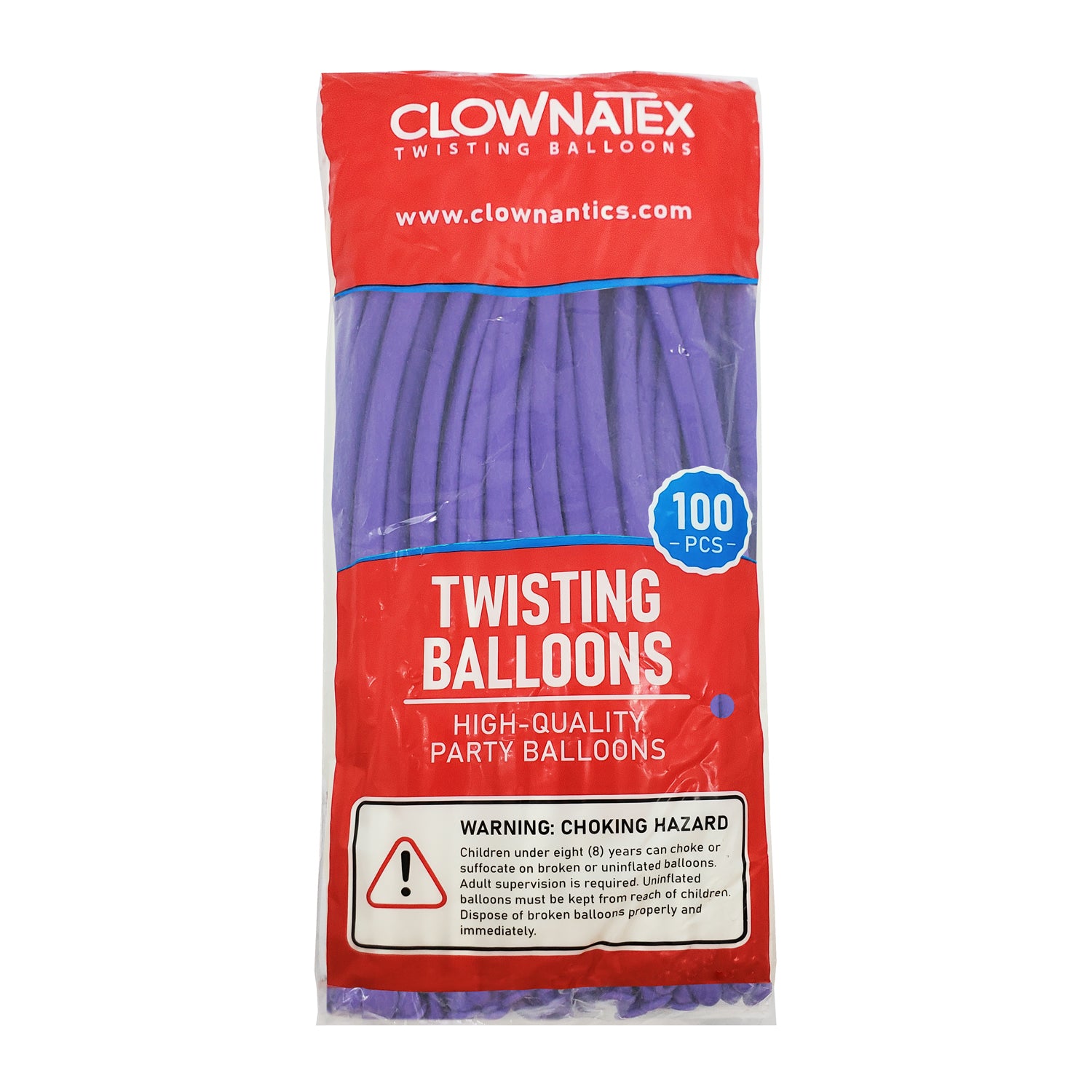 Clownatex 260 Balloons - Lilac (100 pcs)