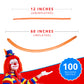 Clownatex 260 Balloons - Orange (100 pcs)