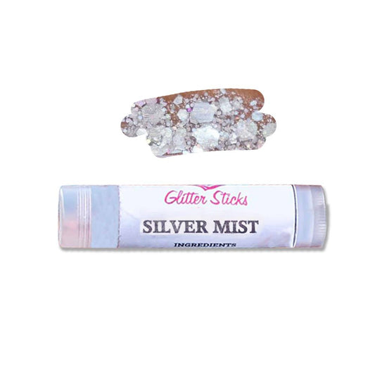 Creative Faces Chunky Glitter Stick - Silver Mist