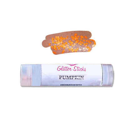 Creative Faces Chunky Glitter Stick - Pumpkin