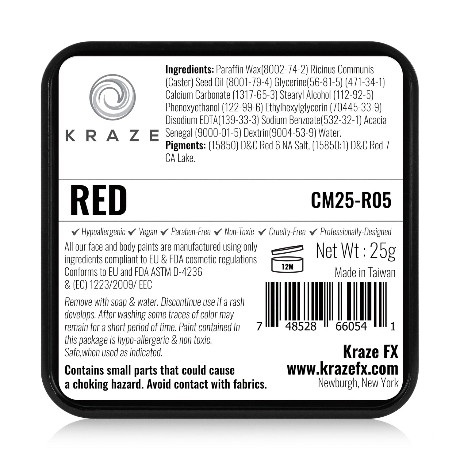 Kraze FX Face & Body Paint - Red (25 gm)