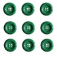 Dill Buttons - 4 Hole - Light Green