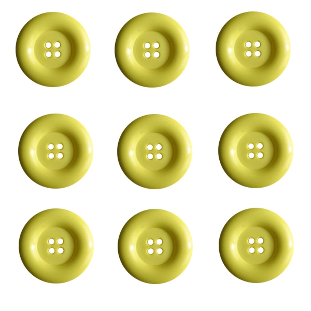 Dill Buttons - 4 Hole - Yellow