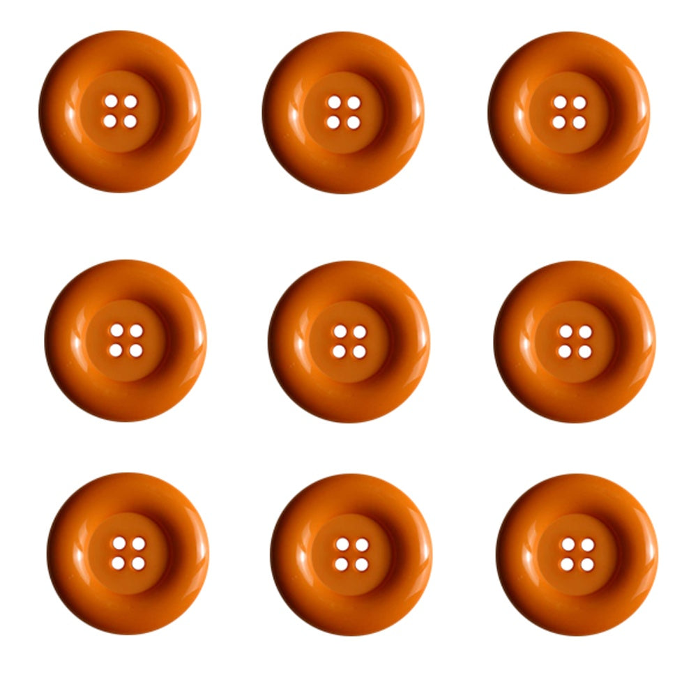Dill Buttons - 4 Hole - Orange