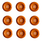 Dill Buttons - 4 Hole - Orange