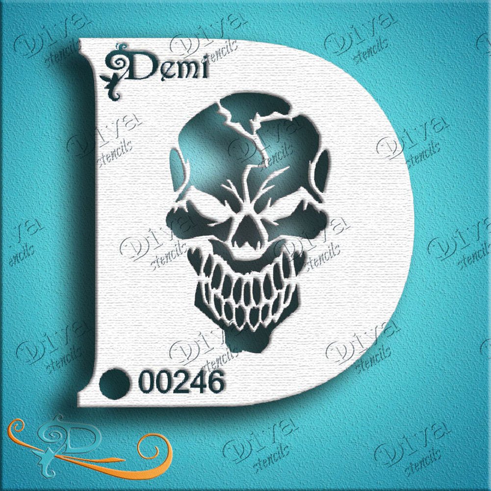 Diva Stencil - Diva Demi Skull