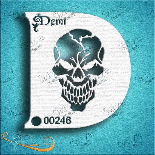 Diva Stencil - Diva Demi Skull