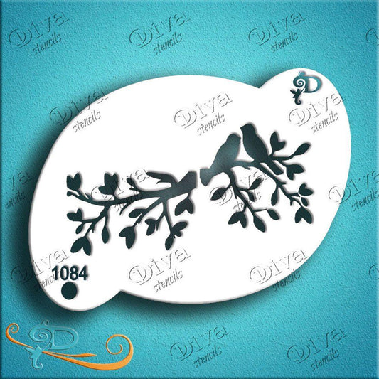Diva Stencil - Birds and Branches