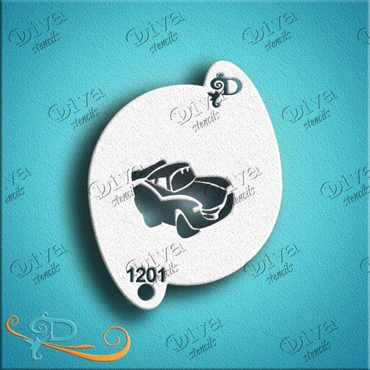 Diva Stencil - Lightning Car