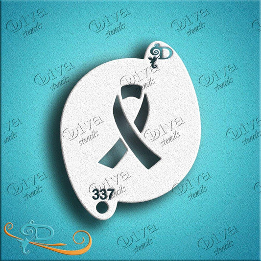 Diva Stencil - Awareness Ribbon
