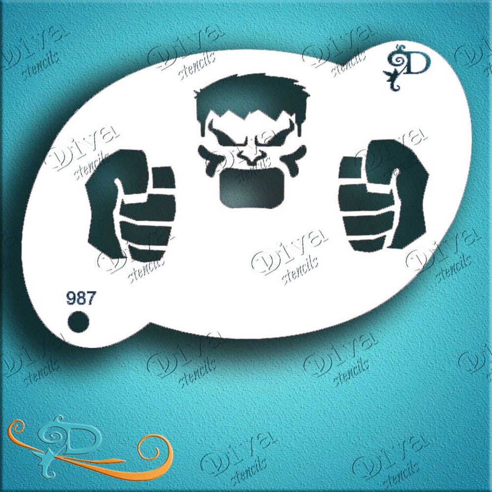 Diva Stencil - Hulk Fist 987