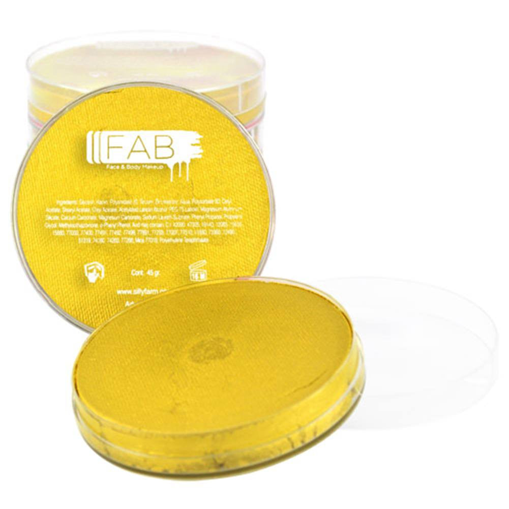 FAB Superstar Face Paint - Yellow Shimmer 132 (45 gm)