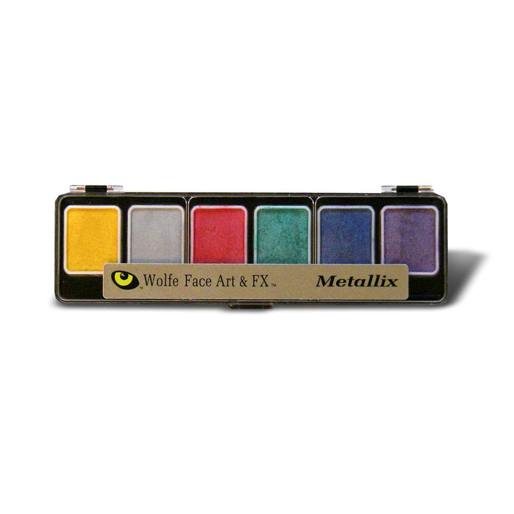 Wolfe Metallix Face Paint Palettes (6 Colors)