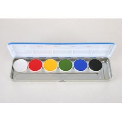 Kryolan Aquacolor Regular Face Paint Palettes (6 Colors)