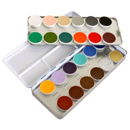 Kryolan Aquacolor Regular Face Paint Palettes (24 Colors)