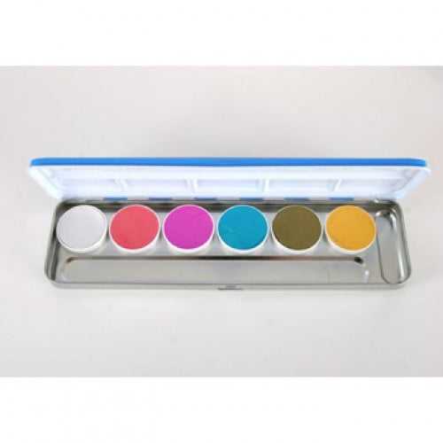 Kryolan Aquacolor Interferenz Face Paint Palettes 6 Colors