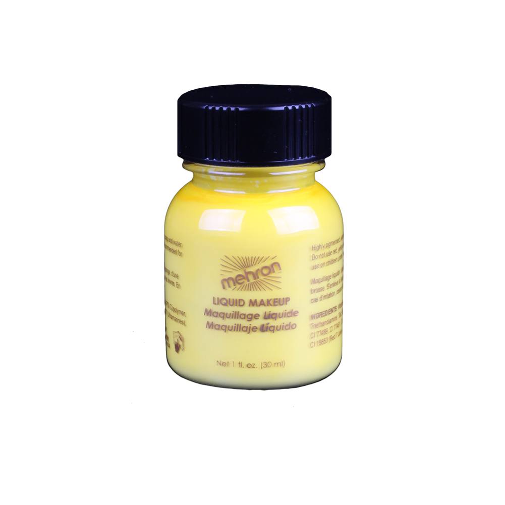 Mehron Liquid Face Paints - Yellow (1 oz)