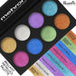 Mehron Paradise Brilliant Metallic Palettes (8 Colors)