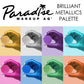Mehron Paradise Brilliant Metallic Palettes (8 Colors)