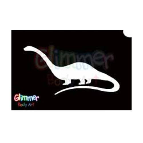 Glimmer Body Art Glitter Tattoo Stencil Brachiosaurus 5/pk