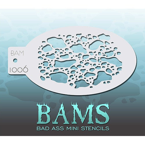 Bad Ass Mini Stencils - Clouded Leopard (BAM1006)