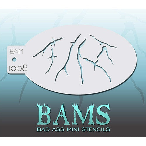 Bad Ass Mini Stencils - Cracks (BAM1008)
