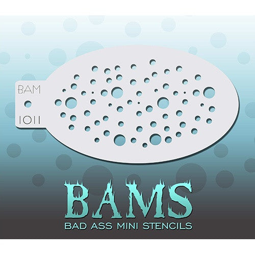 Bad Ass Mini Stencils - Bubbles (BAM1011)