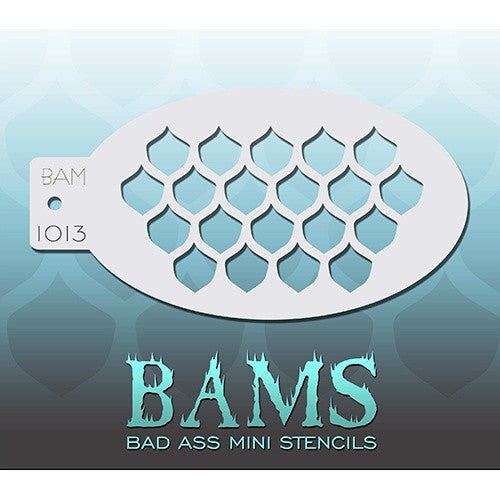 Bad Ass Mini Stencils - Fish Scales (BAM1013)