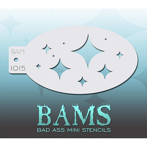 Bad Ass Mini Stencils - Diamond Stars (BAM1015)