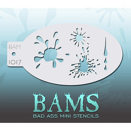 Bad Ass Mini Stencils - Splatters (BAM1017)