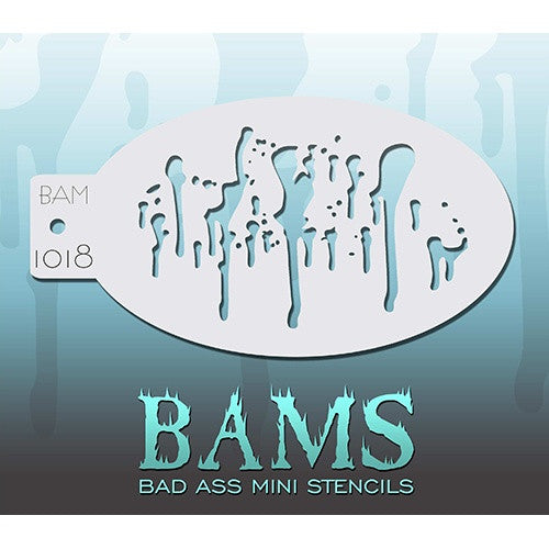 Bad Ass Mini Stencils - Drips (BAM1018)