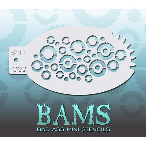 Bad Ass Mini Stencils - Gears (BAM1022)